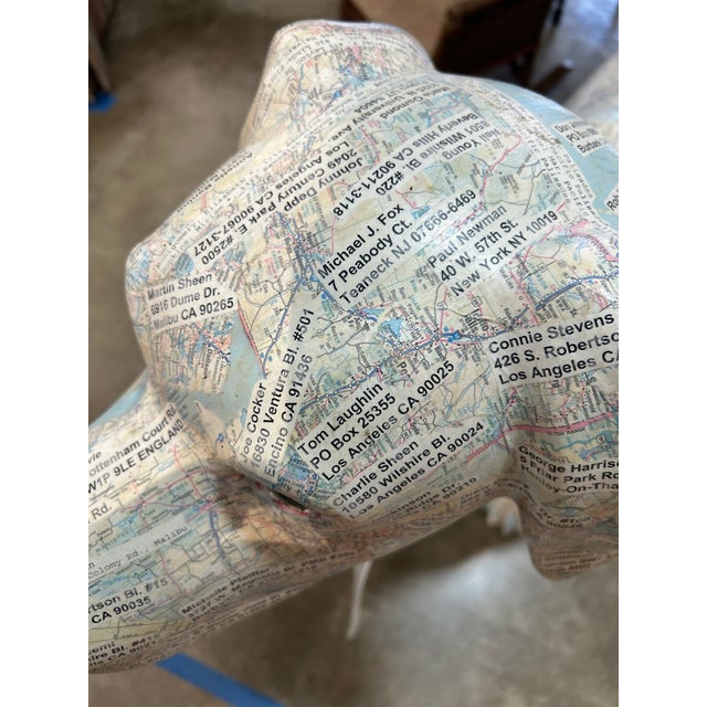 Antique White Life-Size Celebrity Collage Labrador Dog Sculpture, Sun Valley, C. 2001 For Sale - Image 8 of 14