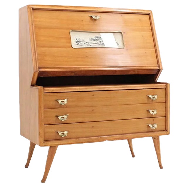 Italian Folding Door Buffet, 1950s For Sale