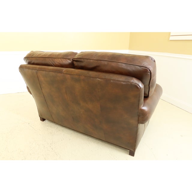 Hancock and Moore Brown Leather Sofa Loveseat Chairish