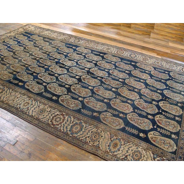 Mid 19th Century N.W. Persian Carpet ( 7' x 11'6" - 213 x 350 ) Medium weave of symmetric (Turkish) knots on a single...