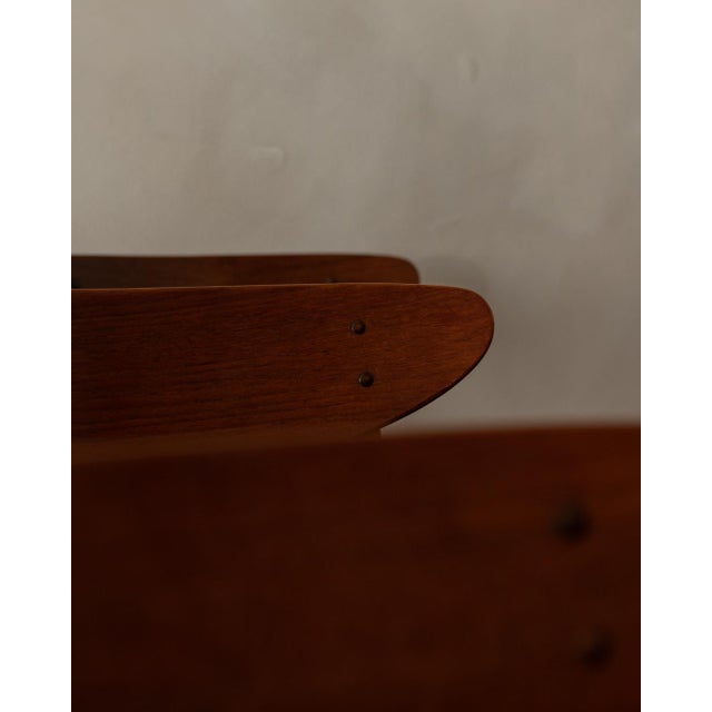 Vintage Danish Dining Chairs in Teak and Black Skai, 1960s, Set of 6 For Sale - Image 12 of 18