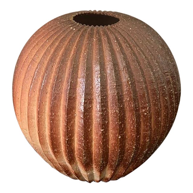 Contemporary Japanese Shigaraki Jar by Takahashi Yoshiko For Sale