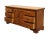Sumter Cabinet Solid Oak Rustic Country Style 70" Triple Door Dresser 505-1570 For Sale In Kansas City - Image 6 of 12