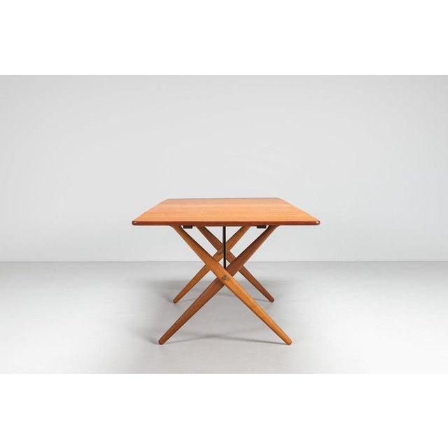 Model AT-309 Dining Table in Teak by Hans Wegner for Andreas Tuck, Denmark, 1952 For Sale - Image 11 of 18