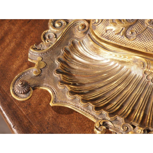 Metal Napoleon III Gilt Bronze Inkwell From France, C. 1840 For Sale - Image 7 of 12