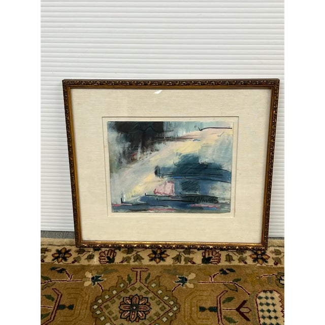 Textile Nancy Willis Berlin Signed Pastel/Oil on Paper, Circa 1985 For Sale - Image 7 of 11