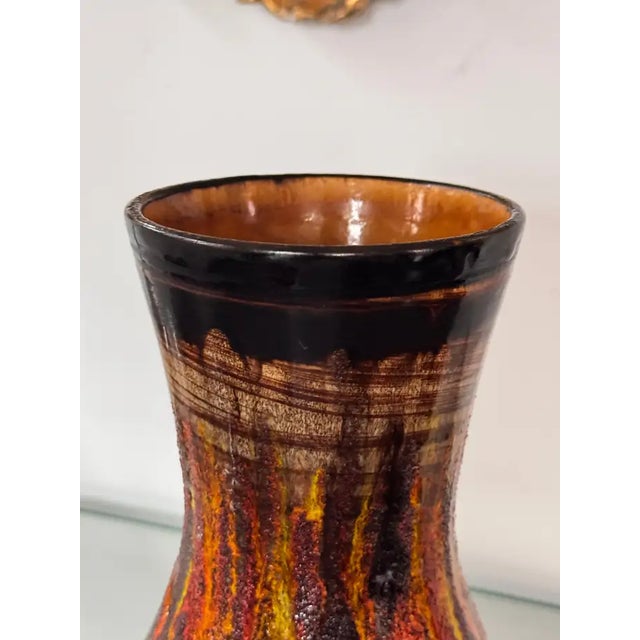 Ceramic French Ceramic Vase by St.Clément, 1970s–1979s For Sale - Image 7 of 10