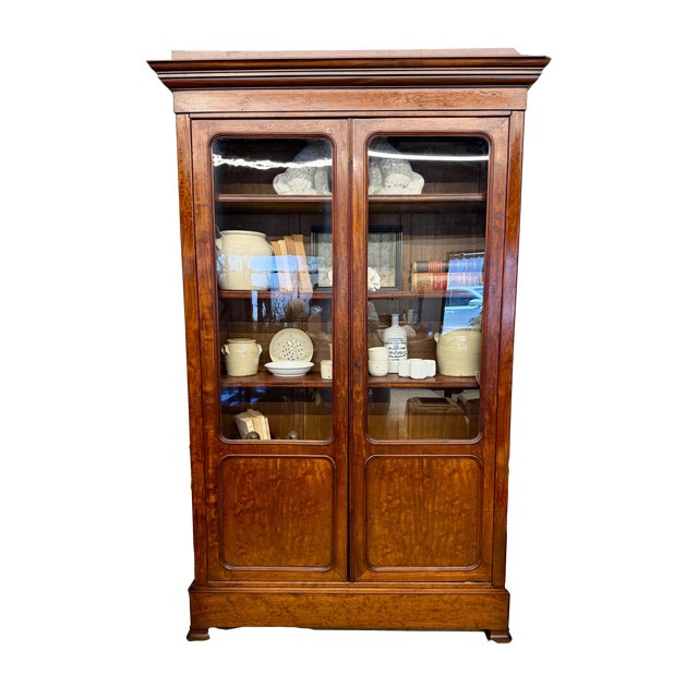 19th C French Louis Philippe Style Bibliothèque or Bookcase For Sale - Image 4 of 12