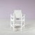 White Amsterdam School Style Child's Chair, Netherlands, 1930 For Sale - Image 8 of 11