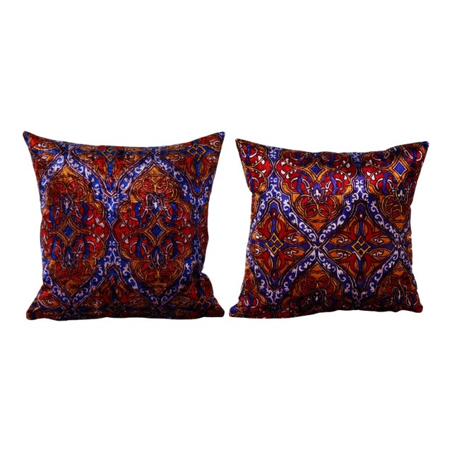 Turkish Rug Pillow Covers - A Pair For Sale