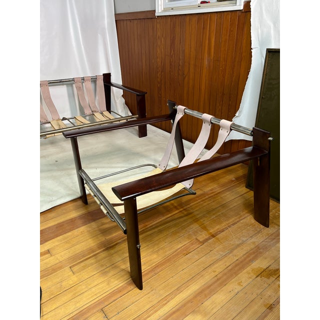 Mid-Century Modern Mid Century Percival Lafer Mp-129 Rosewood Couch and Lounge Chair Set Rare For Sale - Image 3 of 12