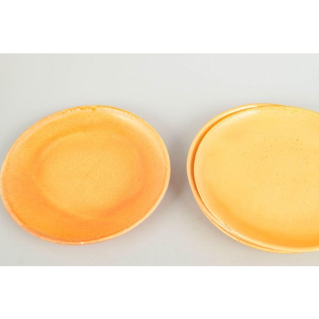 Uranium Glazed Ceramic Plates from Kähler, Denmark, 1930s, Set of 4 For Sale - Image 3 of 5