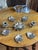 Flower Candleholder with Lotus Flower Heart Ashtray with Removable Petals in Silver-Plated Metal, 1960s For Sale - Image 3 of 14