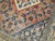 Early 20th Century Early 20th Century Traditional Orange Blue Color Persian Open Medallion Room Size Rug - 8'6" x 10'11" For Sale - Image 5 of 6
