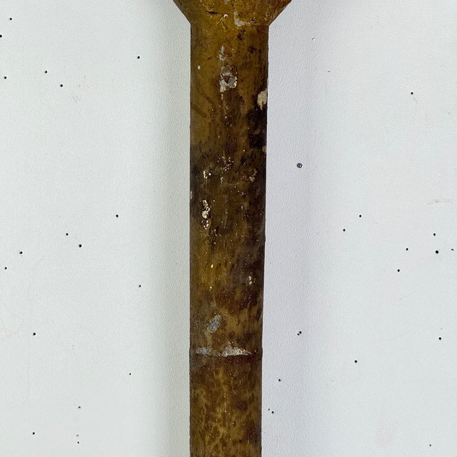 Architectural Salvage Antique 19th Century American Folk Art Downspout With Star Decoration, Collection of Richard Smith “Smitty” Axtell For Sale - Image 4 of 11