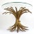 Hollywood Regency Hollywood Regency Gilded Sheaf of Wheat Coffee Table in the Style of Coco Chanel, 1960s For Sale - Image 3 of 10