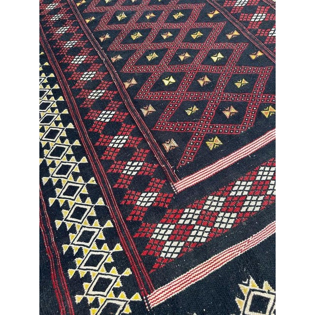 Textile Vintage Moroccan Berber Tribal Kilim, 1950s For Sale - Image 7 of 18