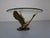 French brass coffee table with a polished, tinted glass top from the 1960s.