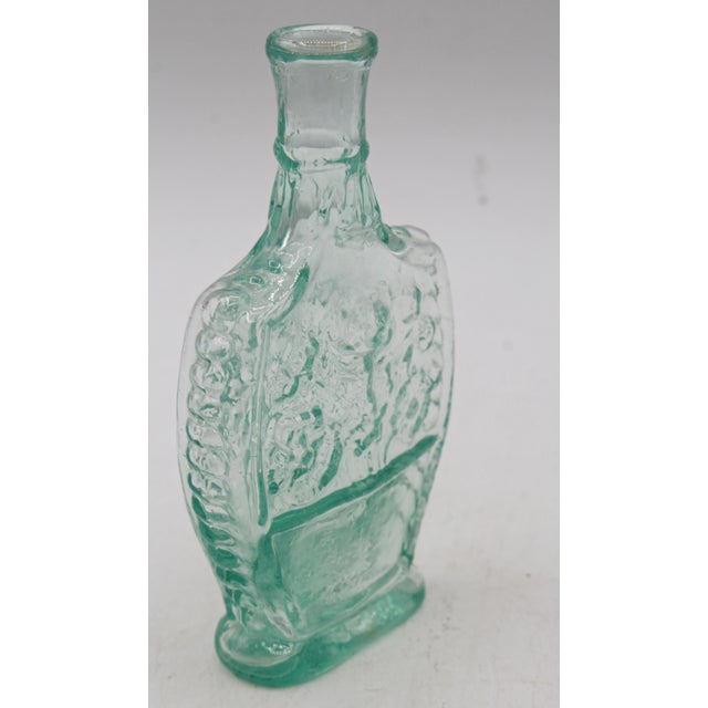 American C. 1840s American Aquamarine Glass Cologne Bottle For Sale - Image 3 of 8