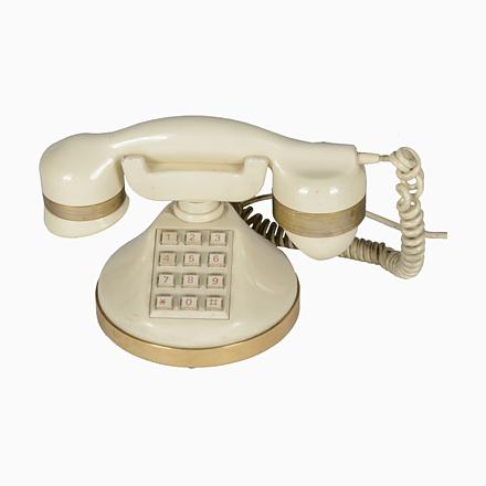 White Keypad Telephone from Telcer For Sale - Image 8 of 8