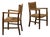 Armchairs with Oak Frames and Seagrass Webbing, Italy, Set of 2 For Sale
