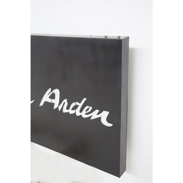 Vintage Elizabeth Arden Wooden Sign For Sale - Image 4 of 6