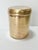 Vintage Solid Brass Lidded Canister – Made in Pakistan Minimalist Decorative Container For Sale - Image 4 of 8