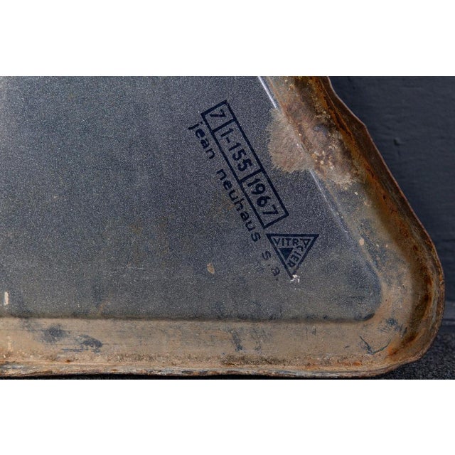 Red Street Sign in Sheet Metal from Vitracier/Neuhaus For Sale - Image 8 of 9