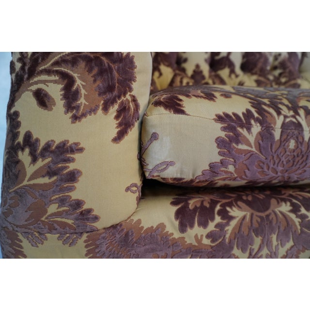 Custom Upholstered Tufted Belmar Arched Back Sofa For Sale - Image 13 of 16