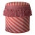 Jaipur Coral Custom Made Ottoman For Sale