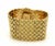 This is a stunning Retro Era wide watch bracelet, it is crafted from solid 18k yellow gold with a polished textured...