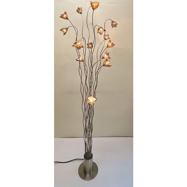 Modern Tree Breeze Floor Lamp with Mesh Flowers from Harco Loor, 1990s For Sale - Image 3 of 18