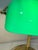 Art Deco Vintage Bankers Desk Lamp Green Glass Shade Brass Stand Pull Cord Library Piano For Sale - Image 3 of 12