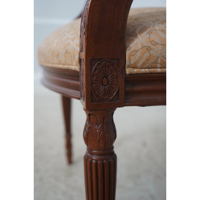 Set of 6 Hickory Chair Mahogany Open Armchairs For Sale - Image 13 of 17