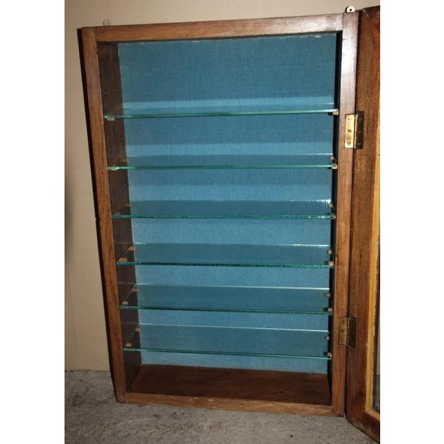 Wooden Display Cabinet with Glass Shelves For Sale - Image 5 of 11