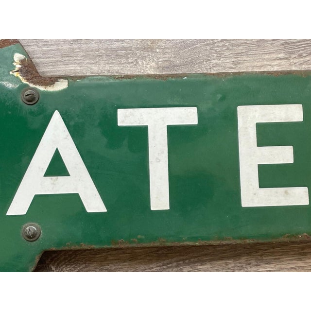 British 1940s Southern Railway Enamel Target Sign – Ramsgate Station, Kent For Sale - Image 15 of 18