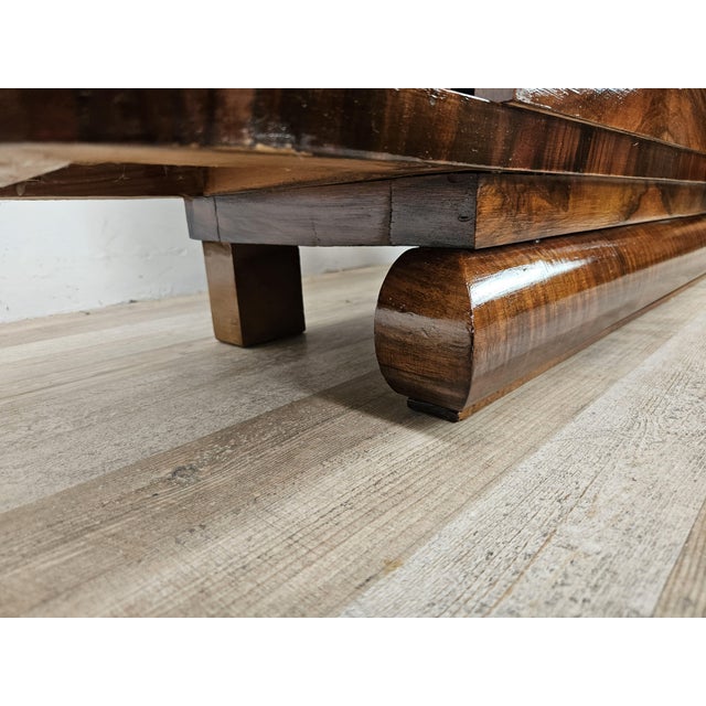 Art Deco Walnut Dressing Table with Mirror, 1940 For Sale - Image 17 of 18