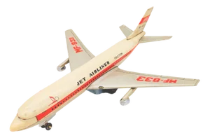 Tin Toy Aircraft Jet Airliner Mf 833, 1960s