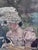 Antique Original Oil Painting of Woman With Dogs in a Garden For Sale - Image 12 of 16