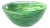 Delphine Glass Serving Bowl- Multi Green, 12" x 5" For Sale