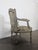 Louis XVI Style Cream Lacquered and Upholstered Cabriolet Salon Set with Gilded Highlights, Set of 6 For Sale - Image 11 of 18