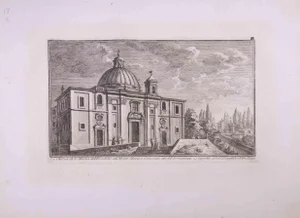 Giuseppe Vasi, Chiesa di S. Maria del Rosario, Etching, Late 18th-Century