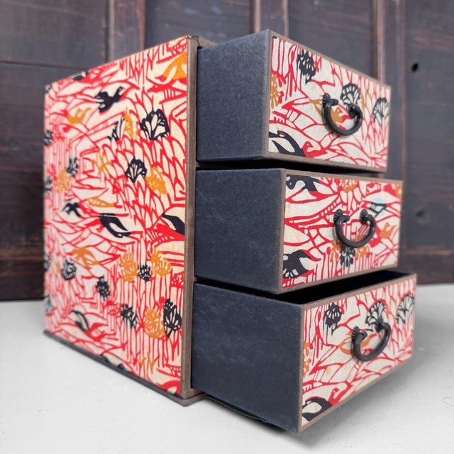 Vintage Japanese Mini Chest of Drawers, 1950s For Sale - Image 4 of 9