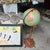 1970s Streamlined Designed Wooden MCM Standing Globe For Sale - Image 12 of 12