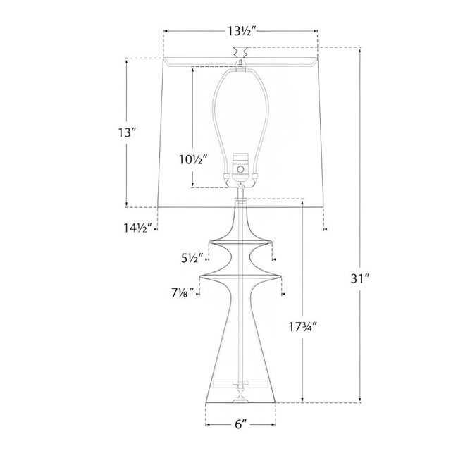 Modern AERIN for Visual Comfort Signature Lakmos Large Table Lamp in Gild with Linen Shade For Sale - Image 3 of 3