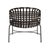 Brown Jordan Brown Jordan Kantan Aluminum Vinyl Lounge Chair, Mica frame with Coffee fabric For Sale - Image 4 of 11