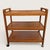 Mid Century Danish Modern Teak Wood Dry Bar Cart/Kitchen Trolley with Castor Wheels and 2 Handles Attributed to Nordisk...