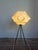 Rare cocoon floor lamp! The shade is made of sprayed fiberglass, creating a beautifully diffused and warm light effect....