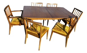 1960s Mid Century Table and 6 Chairs
