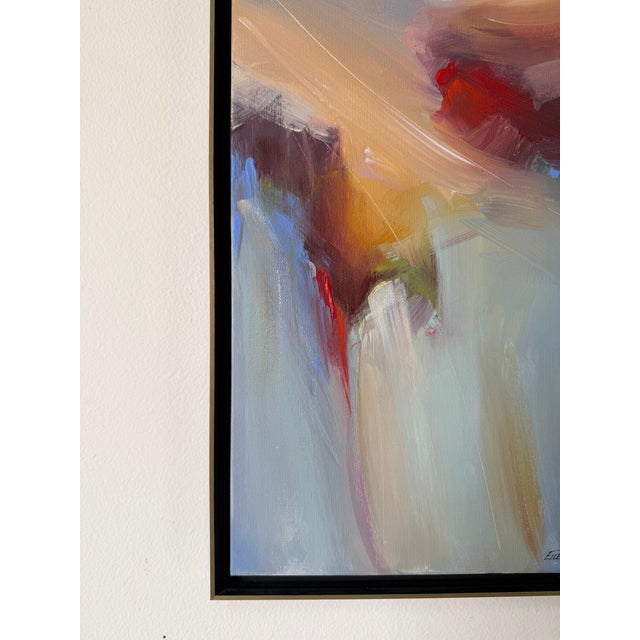 2000 - 2009 Eileen Walden Johnson Contemporary Expressionist Abstract Acrylic Painting on Canvas, Metal Framed For Sale - Image 5 of 12